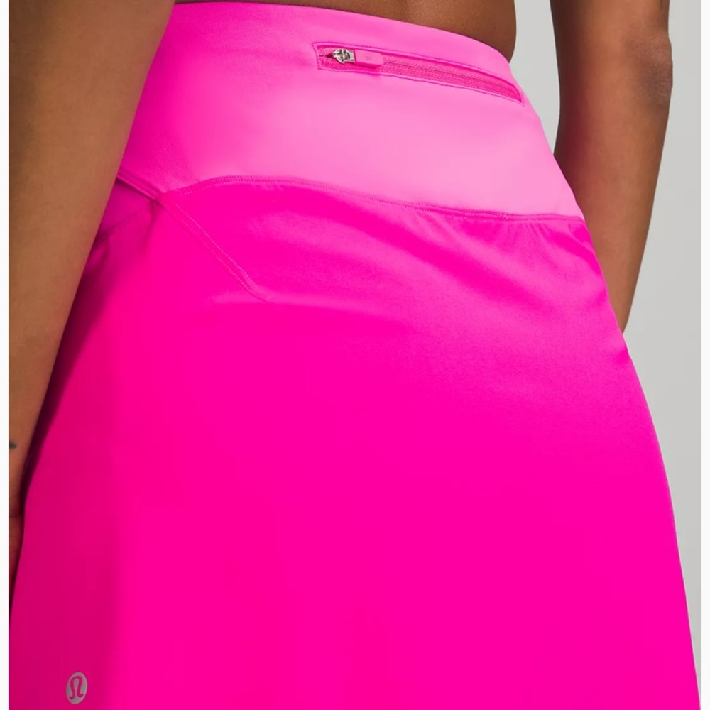 💕LULULEMON ESSENTIAL HR SKIRT/SKORT LONG-POW PINK - Picture 11 of 13